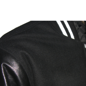 Wool Body Leather Sleeves Varsity Jackets with Embroidery Decoration Manufacturer in Pakistan - Product Image 3