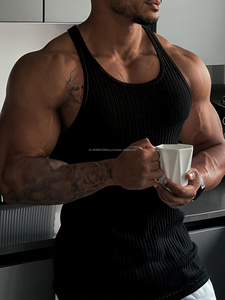 Débardeur ajusté sans manches pour homme, vente en gros, débardeur de haute qualité, sur mesure - Product Image 3