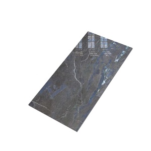 Comprar losas de porcelana modernas 800x1600mm 80x160 cm Petracia Negro alto brillo antideslizante sólido 9 mm de espesor hecho en La India - Product Image 2