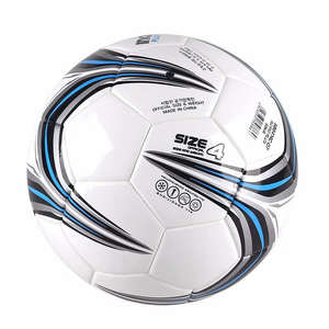 Ballon de football d'entraînement en cuir léger et durable de haute qualité pour les jeunes, les adultes et les débutants, pour la pratique sur les terrains en herbe ou en gazon synthétique - Product Image 4