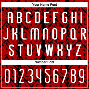 Uniforme de Voleibol Personalizado en Poliéster Sublimado con Forma Abstracta Roja, Blanca y Negra, de Secado Rápido, Transpirable y Ligero - Product Image 5