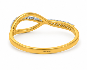 Anillo de compromiso romántico con diamante redondo cultivado en laboratorio en oro amarillo para mujer, en oro de 10K, 14K, 18K, plata 925, 935, regalo. - Product Image 4