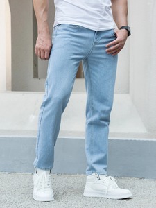 100% coton délavé jean coupe ample Streetwear inspiré parfait mélange de confort de style vintage pour Hip Hop Gothi - Product Image 3