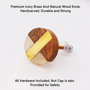 Multicolor Decorative Wooden Cabinet Knobs Boho Drawer <b>Pulls</b> Unique Dresser Knobs Wood Kitchen <b>Handles</b> Modern <b>Door</b> Hardware - Product Image 3