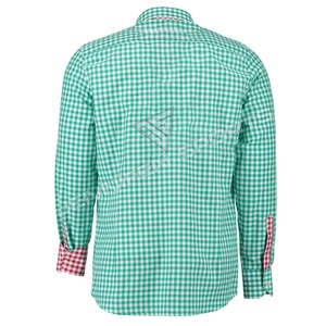 Hot Sale Traditional Breathable Summer German Bavarian Oktoberfest Long Sleeve Cotton <b>Men</b> Casual Fashion <b>Dress</b> Shirt - Product Image 3
