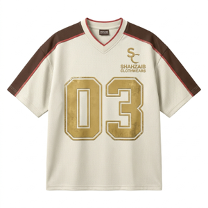 Maillots de football personnalisés de haute qualité en polyester léger avec broderie du nom et du numéro d'équipe, impression par sublimation - Product Image 1