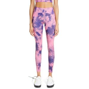 Pantalones de Yoga Casuales Personalizados de Cintura Alta con Efecto Scrunch y Tie Dye, Transpirables, Control de Abdomen, Leggings de Gimnasio Sin Costuras con Efecto Push-Up - Product Image 1