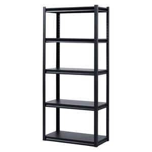 Scaffali Metallici Regolabili a 5 Ripiani con Capacità di 900 kg, 40 cm di Profondità x 80 cm di Larghezza x 180 cm di Altezza, Unità di Stoccaggio per Garage - Product Image 1