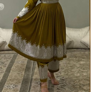 Vestido Afgano Largo para Mujer, Diseño al Mejor Precio, OEM Original, Bordado Tradicional Afgano Kuchi - Product Image 4