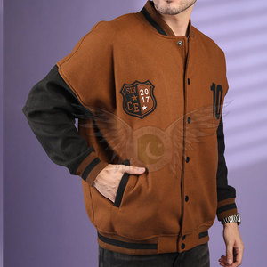 Chaqueta de Béisbol Estilo Universitario Vintage para Actividades al Aire Libre, Chaqueta Varsity Personalizada para Hombre, Chaqueta Letterman de Moda Urbana - Product Image 2