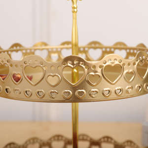 Soporte de Metal para Cupcakes en Forma de Torre, Exhibidor de Postres, Estante para Servir Pasteles, Soporte para Pastel para Fiestas de Té, Suministros para Eventos de Boda - Product Image 3