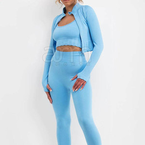 Design Your Own Women 3 Piece <b>Yoga</b> <b>Set</b> Gym Fitness Wear Women 3 Piece <b>Yoga</b> <b>Set</b> New Style Women 3 Piece <b>Yoga</b> <b>Set</b> For Sale - Product Image 4