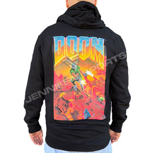 Sudadera con capucha de invierno para hombre, con cremallera, transpirable, de tejido geométrico TC, estilo gótico urbano, de alta calidad, 450 gramos, algodón de alto gramaje - Product Image 2