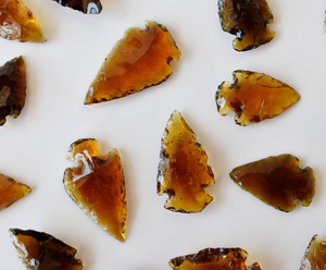 Puntas de Flecha de Cristal Amarillo para Joyería y Envoltura de Alambre, Hermosa Pieza Decorativa de Piedra Preciosa - Product Image 5