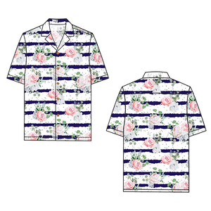 Nouvelle chemise hawaïenne pour homme à manches courtes, imprimée, en rayonne, col cubain, vente en gros - Product Image 2