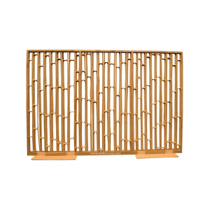 Paravent de séparation de pièce élégant, mobile, moderne, en bambou naturel avec panneau pour la maison, l'hôtel, le bureau et la décoration d'intérieur - Product Image 1