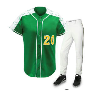 Conjunto de Uniforme de Béisbol sin Mangas, Transpirable y que Absorbe la Humedad para Adultos, Colores y Logotipo Personalizados, Sublimación y Bordado al por Mayor - Product Image 1