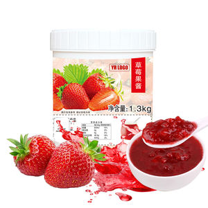 DDYO Factory Vende Materia Prima de Alta Calidad para Té de Burbujas con Perlas, Mermelada de Fresa Premium de 1.3kg, 12 Frascos a Precio Razonable - Product Image 5