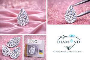 เพชรทรงลูกแพร์ 0.63 กะรัต สีดำเข้มแฟนซี SI1 เพาะเลี้ยงในห้องปฏิบัติการ แบบ CVD ไม่มีตัวเรือน - Product Image 6