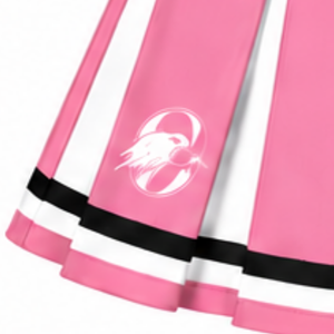 Jupe plissée rose vif personnalisée par le fabricant, uniforme d'équipe féminin, tenue de danse athlétique, vêtements de compétition et de performance - Product Image 6