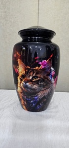 2026 New Design HD Quality Aluminum <b>Cat</b> Pet <b>Urn</b> Available In All Sizes - Product Image 5