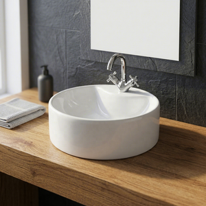 Vasque de lavabo en céramique résistante à l'eau, moderne et écologique, de la marque Vistaar, pour hôpital et villa - Product Image 3