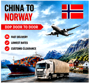 Agente de Envíos de China a Noruega |   Transporte Marítimo |   Transporte Aéreo |   Entrega DDP Puerta a Puerta |   Agente de Carga |   Despacho de Aduanas - Product Image 1