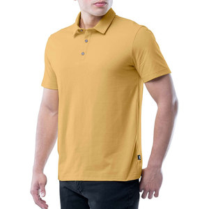 Polo en coton mélangé polyester pour homme, polos unis, polos personnalisés avec impression - Product Image 1
