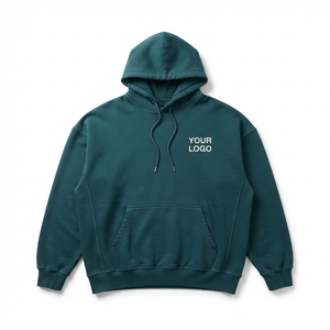 เสื้อฮู้ดดี้ทรงโอเวอร์ไซส์ ผ้าเฟรนช์เทอร์รี่ GSM สูง หนานุ่ม สวมใส่สบาย ทรงหลวม สไตล์ลำลอง - Product Image 1