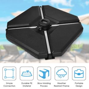 Base per Ombrellone a Sbalzo da Esterno da 195 Libbre (88 kg) con Peso in Sabbia - Accessorio Premium per Arredamento da Esterno - Product Image 6