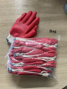 Gants de travail en latex caoutchouté vietnamien, anti-coupure, antidérapants, semi-enduits, réutilisables, en coton, pour la protection du jardin - Product Image 6