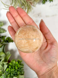 Esfera de Cristal Tallada de Alta Calidad, Color Durazno, para Feng Shui, Decoración del Hogar, Meditación, Gemas de Ágata, Empaque Premium - Product Image 2