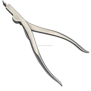 Pinzas de sujeción de placas óseas de acero inoxidable WORLD PRECISION SURGICAL, de tres puntas con acción de resorte, para cirugía general. - Product Image 1