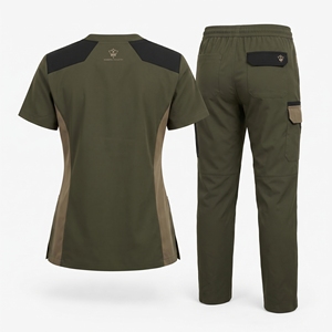 Unisex <b>Scrub</b> Suit Medical Uniform Comfortable Healthcare Workwear <b>Set</b> With Breathable Fabric Durable Stitching And Functional - Product Image 2