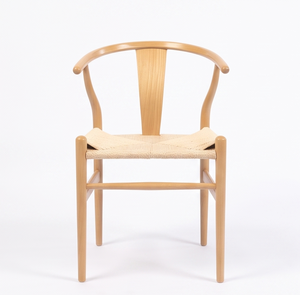 Chaise de restaurant scandinave en bois Revi avec assise tressée, mobilier de salle à manger moderne, usage commercial durable - Product Image 2