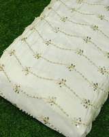 Tissu brodé perlé en gros, dentelle de tulle perlée pour vêtements de mariée, couture, fabricants de vêtements de mode, acheteurs mondiaux