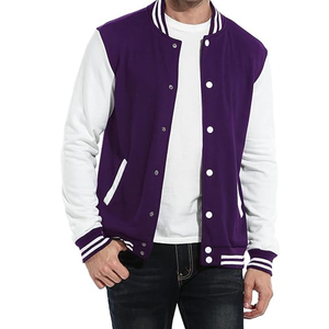 Chaqueta Varsity Personalizada con Logotipo Bordado, Chaqueta de Béisbol de Cuero y Lana de Alta Calidad - Product Image 5