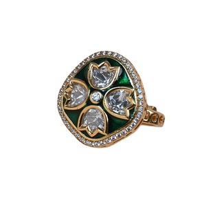 Huge in Demand Top Most Selling 925 Sterling Silver Based Elegant Design Polki <b>Rings</b> Perfect for Special Occasions From India - Product Image 1