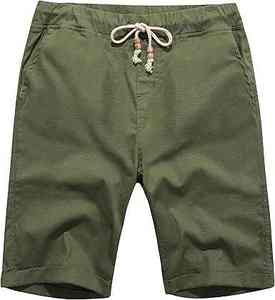 กางเกงขาสั้นผ้าฝ้ายระบายอากาศคุณภาพสูงสำหรับผู้ชาย น้ำหนักเบา สำหรับฤดูร้อน แห้งเร็ว มีกระเป๋าพิมพ์ลาย สวมใส่สบาย - Product Image 5