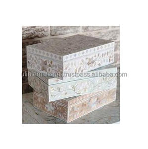 Fabrication de boîte à bijoux Boîtes d'incrustation de nacre Coffret cadeau en marbre et vente Look de designer le plus exigeant - Product Image 2