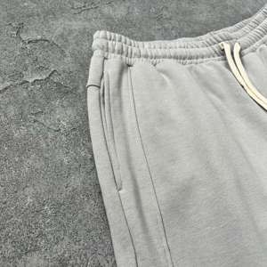 Summer Men's Solid Embroidered Button Mid Waist Breathable Casual Plus Size Fitness Boardshorts - Product Image 4