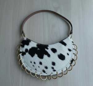 Sac fourre-tout en poils de veau imprimé vache, grande capacité, sac à bandoulière avec fermeture éclair, style hobo détachable, unisexe, pour les voyages quotidiens - Product Image 3