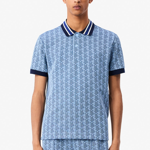 Polo vintage tricoté sur mesure pour hommes, en tissu épais respirant, personnalisable en gros - Product Image 3