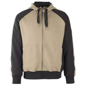 Sweat à capuche zippé personnalisé de luxe, brodé, style streetwear, en molleton uni, vintage, oversize, délavé à l'acide, effet soleil et usé - Product Image 3