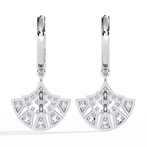 Unique Designer Round Cut Lab Grown Diamond 14K Gold IGI Certified <b>Earring</b> <b>Tops</b> for Gift Party & Anniversary - Product Image 6