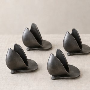 Porta Tarjetas de Visita de Hierro Forjado a Mano - Juego de Decoración de Mesa de Boda de Metal Hecho a Mano - Product Image 1