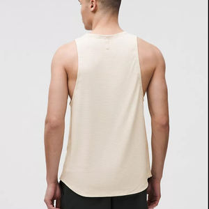 เสื้อกล้ามออกกำลังกายคุณภาพสูง ระบายอากาศได้ดี สำหรับฟิตเนส เพาะกาย ขายส่ง เสื้อผ้าผู้ชายลำลองแบบสมาร์ท ผ้าฝ้าย ด้านหน้า - Product Image 5