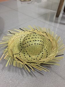 Sombrero Mexicano de Paja Ajustable con Bordado a Mano, Color Beige, Casual, a Rayas, Unisex, para Fiestas, Playa, Hogar, Jardín, Cumpleaños, Regalo Artesanal - Product Image 2