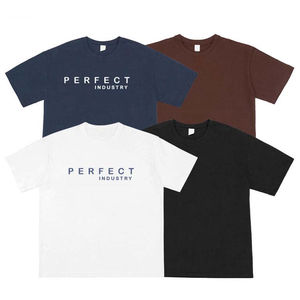 Camisetas de Hombre de Alta Calidad del Fabricante, Camiseta de Cuello Redondo de Jersey de Algodón, Personalización con Bordado, Impresión Puff, Logotipo de Silicona - Product Image 4