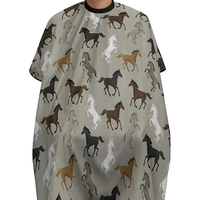 Cape de Barbier Personnalisée avec Logo, Robe de Coiffure Imperméable en Polyester de Haute Qualité pour Salon, Vente en Gros, Couleur Unique, Design 2026, Taille Personnalisée